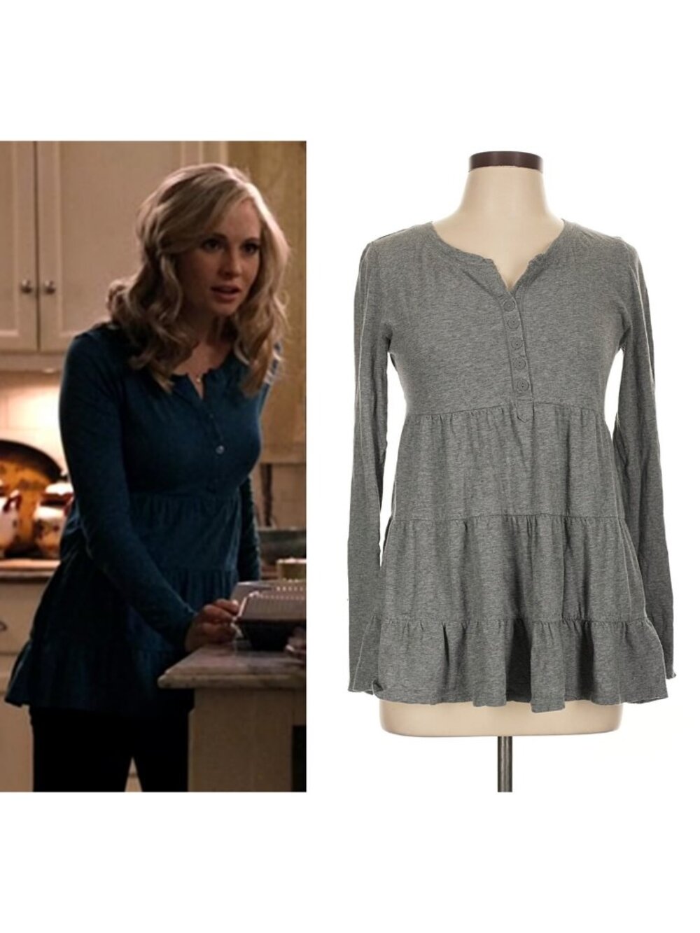 ASO CAROLINE FORBES THE VAMPIRE DIARIES TVD Alt Color Ruffled Tiered RARE EUC